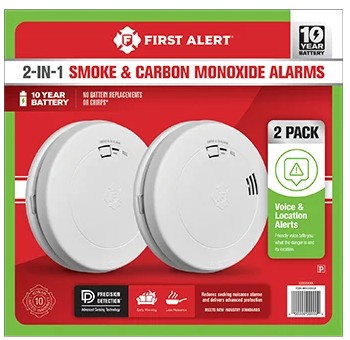 First Alert Battery Combo Smoke/CO Alarm