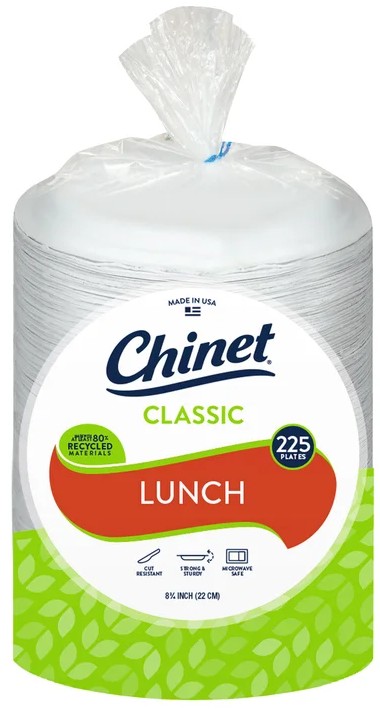 Chinet Compostable Lunch Plates