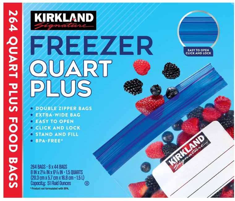 Kirkland Signature Freezer Storage Bags
