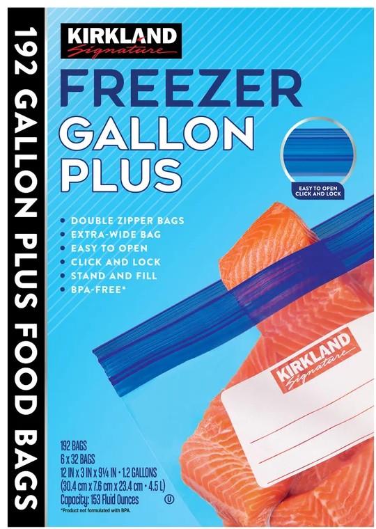 Kirkland Signature Freezer Storage Bags