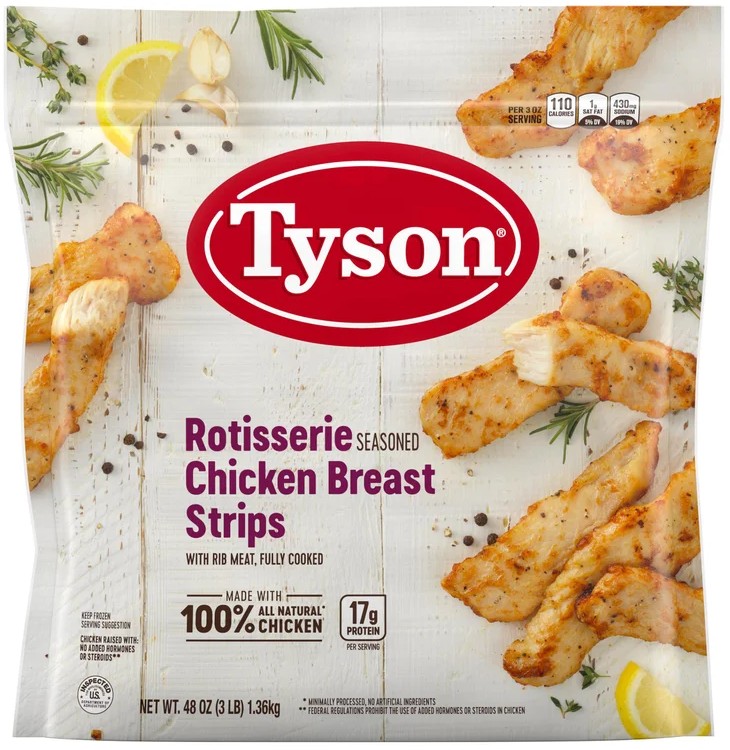 Tyson Rotisserie Chicken Breast Strips