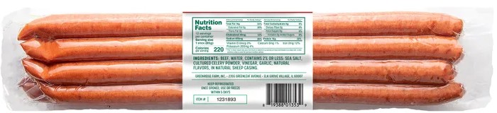 Greenridge Naturals Beef Snack Sticks