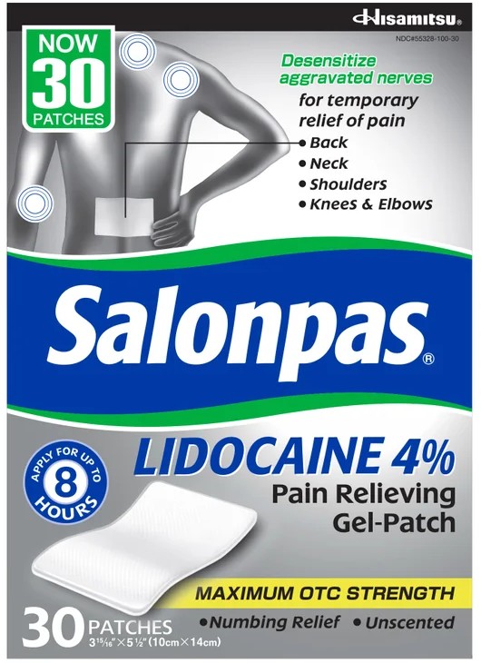 Salonpas Lidocaine 4% Patch
