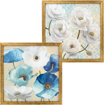 Framed Floral Wall Art, 9x9 in.