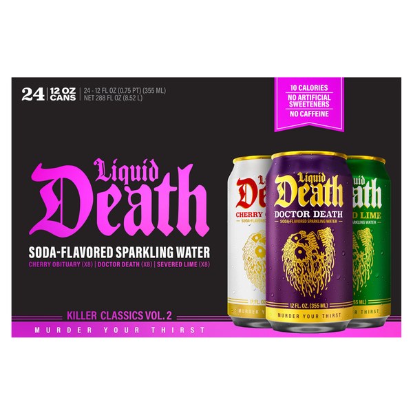 Liquid Death Soda Flavored Water