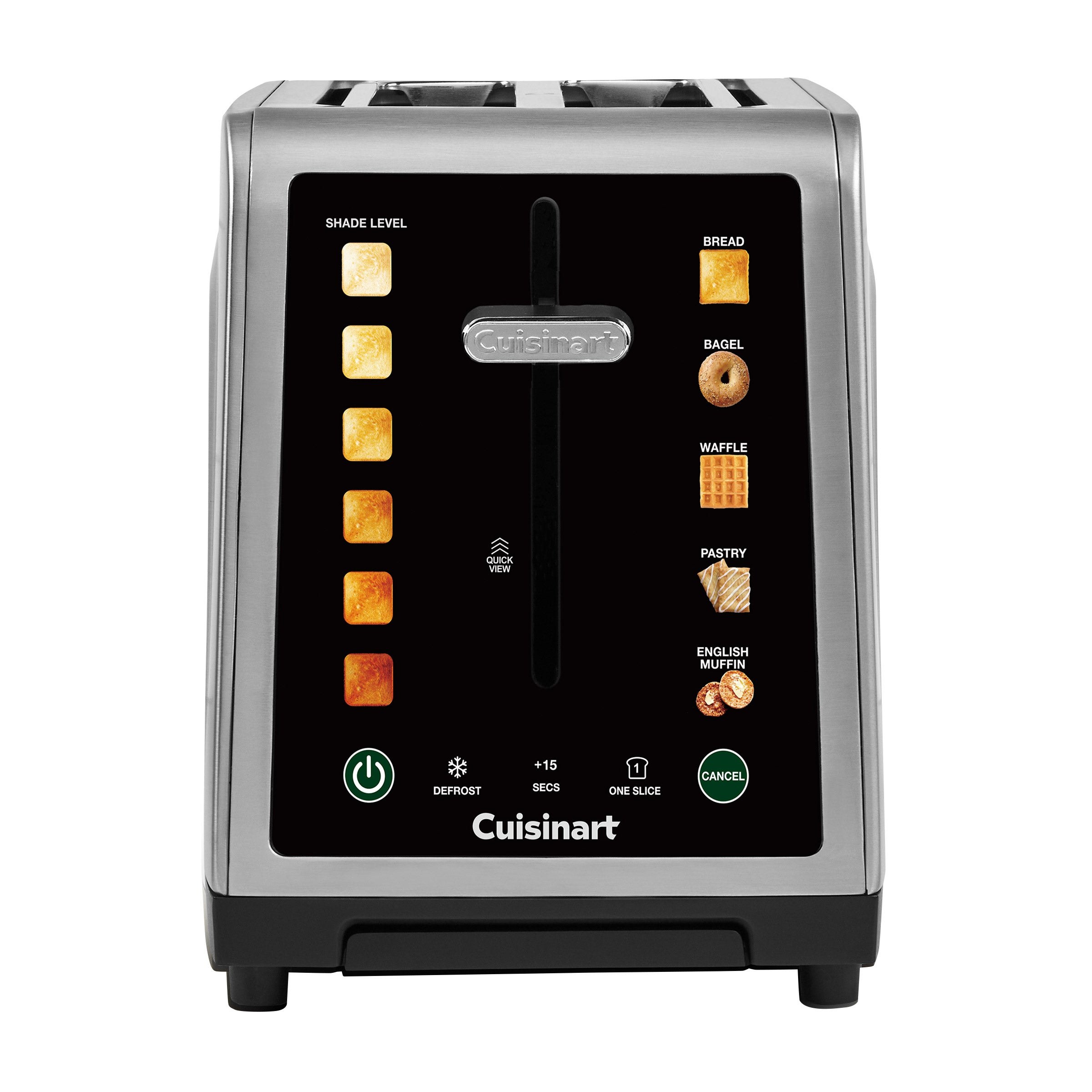 2. Cuisinart SimpliTouch XL Color Touchscreen 2-Slice Toaster — $44.99