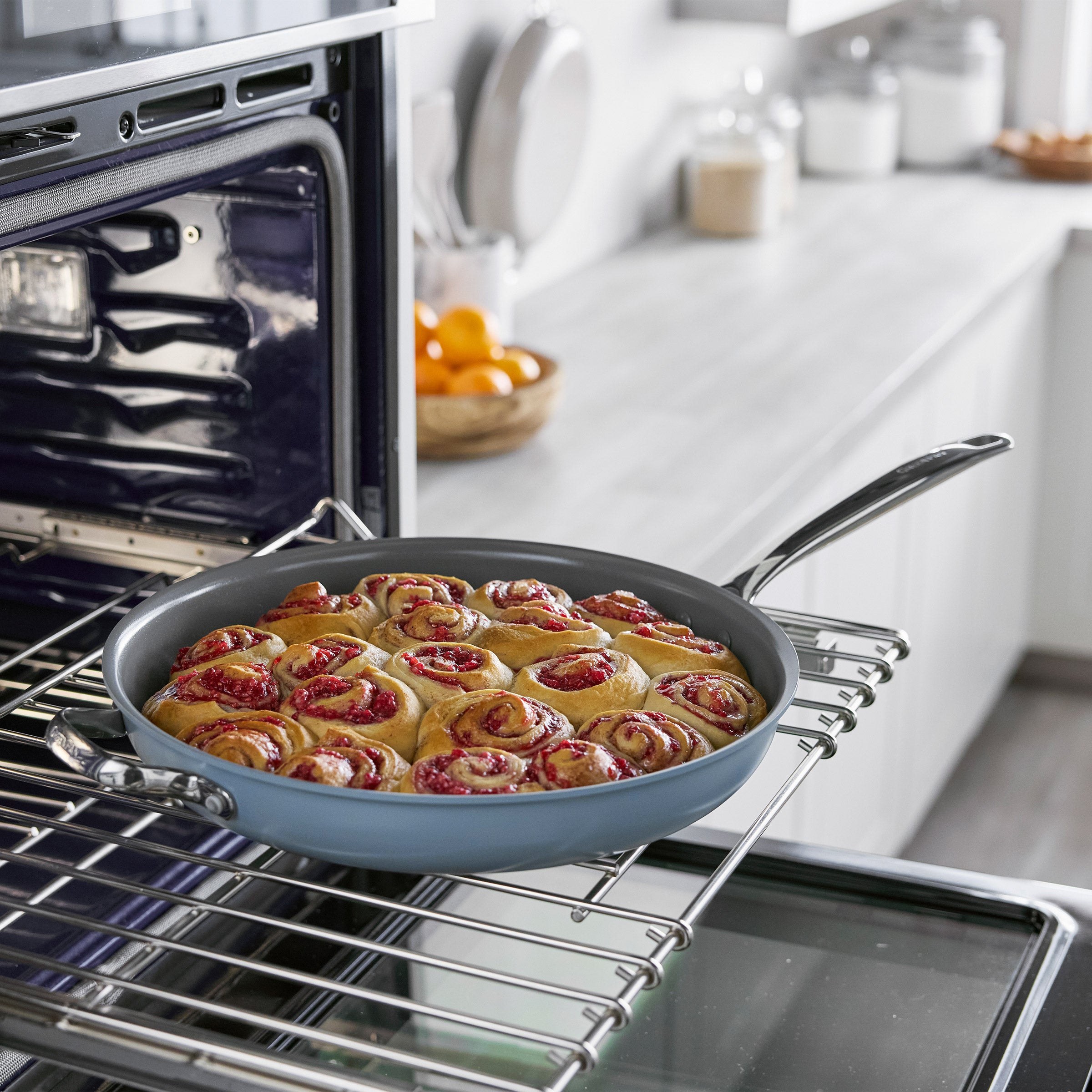 6. GreenPan The Big Fry 14-Inch Pan with Helper Handle — $29.99