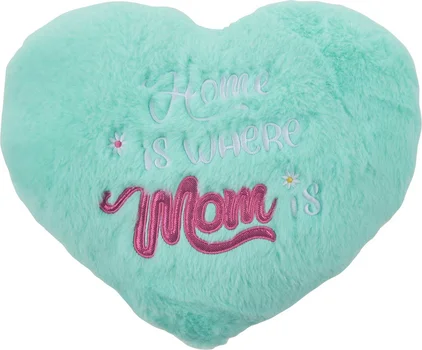 Mother’s Day Plush Heart Throw Pillow, 2 Assorted Designs
