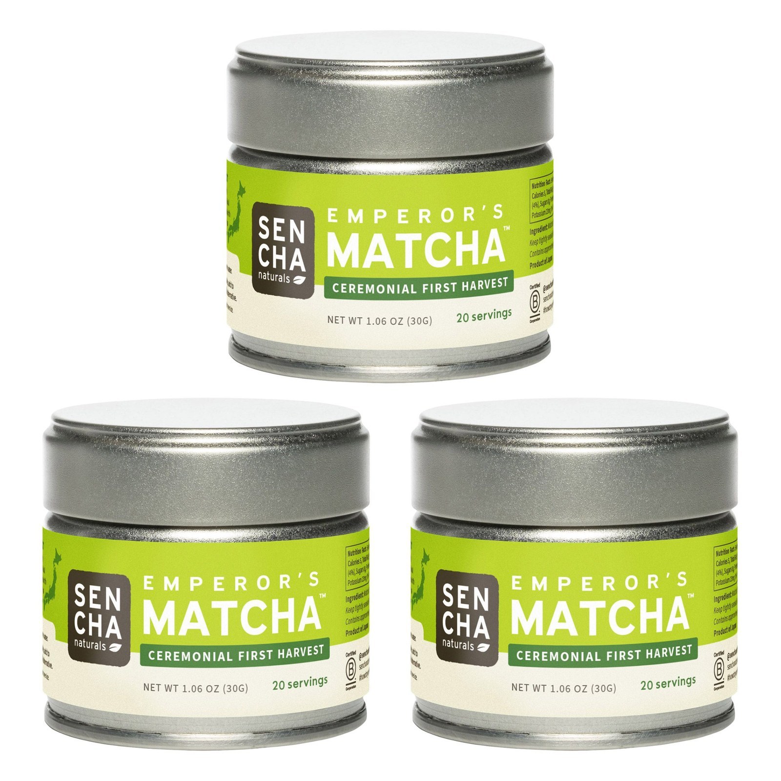 Sencha Naturals Emperor's Ceremonial Matcha Green Tea Powder - 3-pack, $39.99