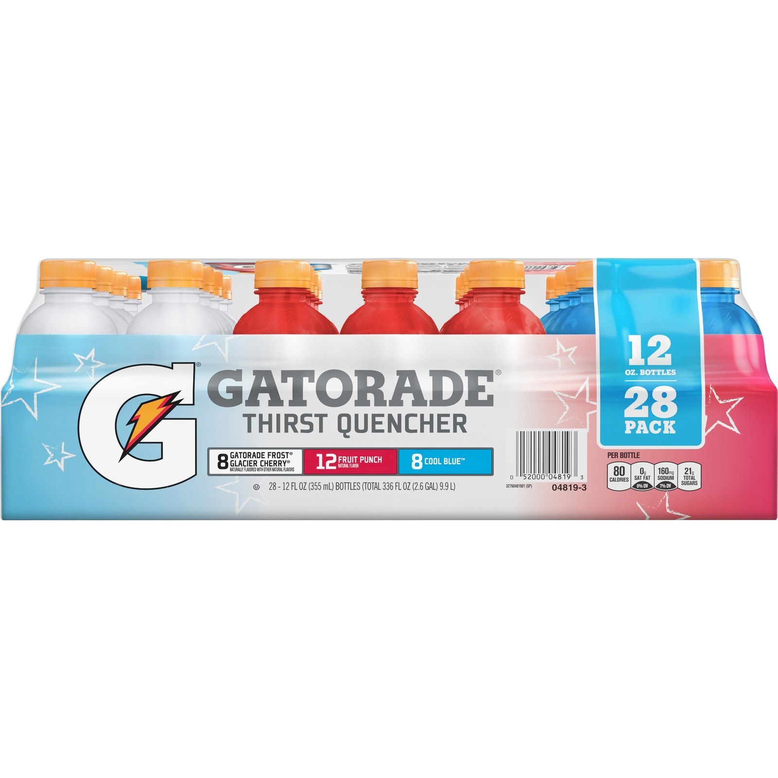 Gatorade Thirst Quencher Liberty Variety Pack - 12 ounce bottles, 28-count, $18.99