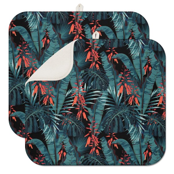 Margaritaville Pink Hibiscus Dish Drying Mat