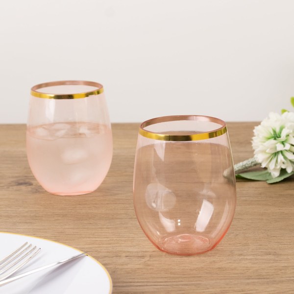 Plastic Stackable Wine Tumblers (4-Pack)