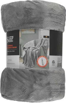 Sleep Philosophy Reversible Sherpa Heated Throw, 50 in x 60 in, Assorted
