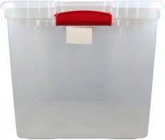 Sterilite Clear Latch Tote, 64 qt