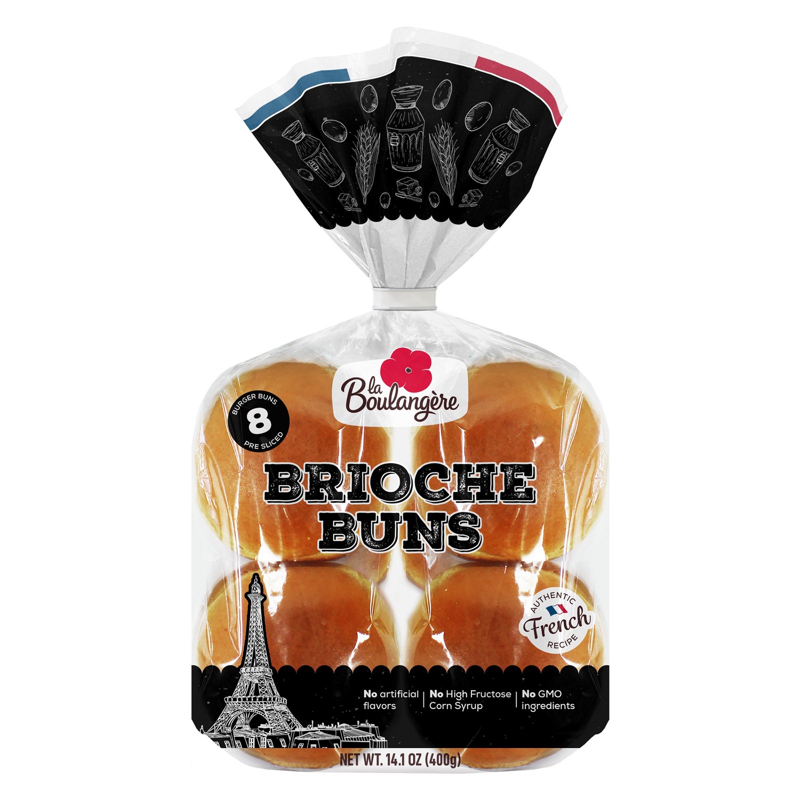 La Boulangère Brioche Burger Buns (12-count) — $5.79