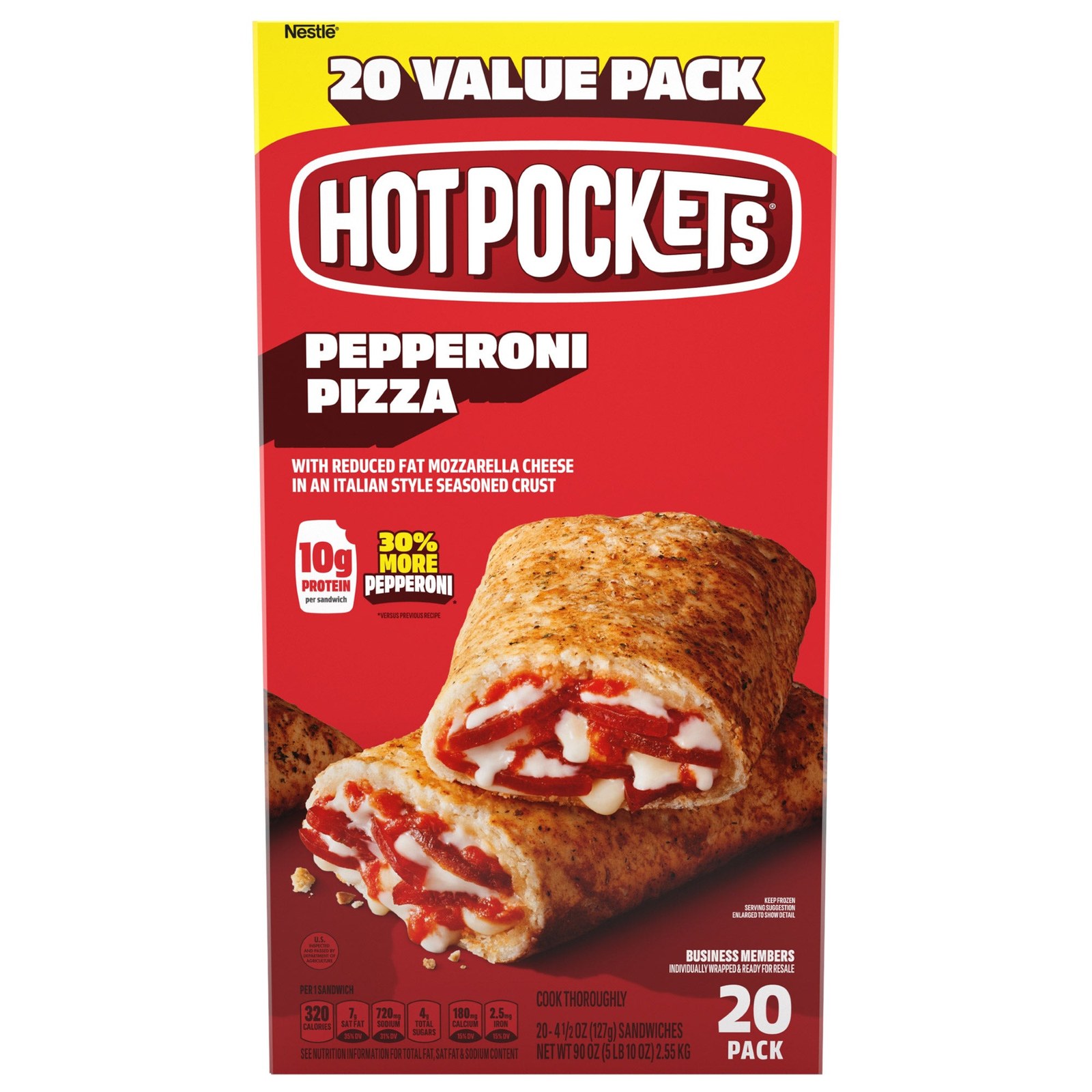 Hot Pockets Pepperoni Pizza (20-pack) — $15.89
