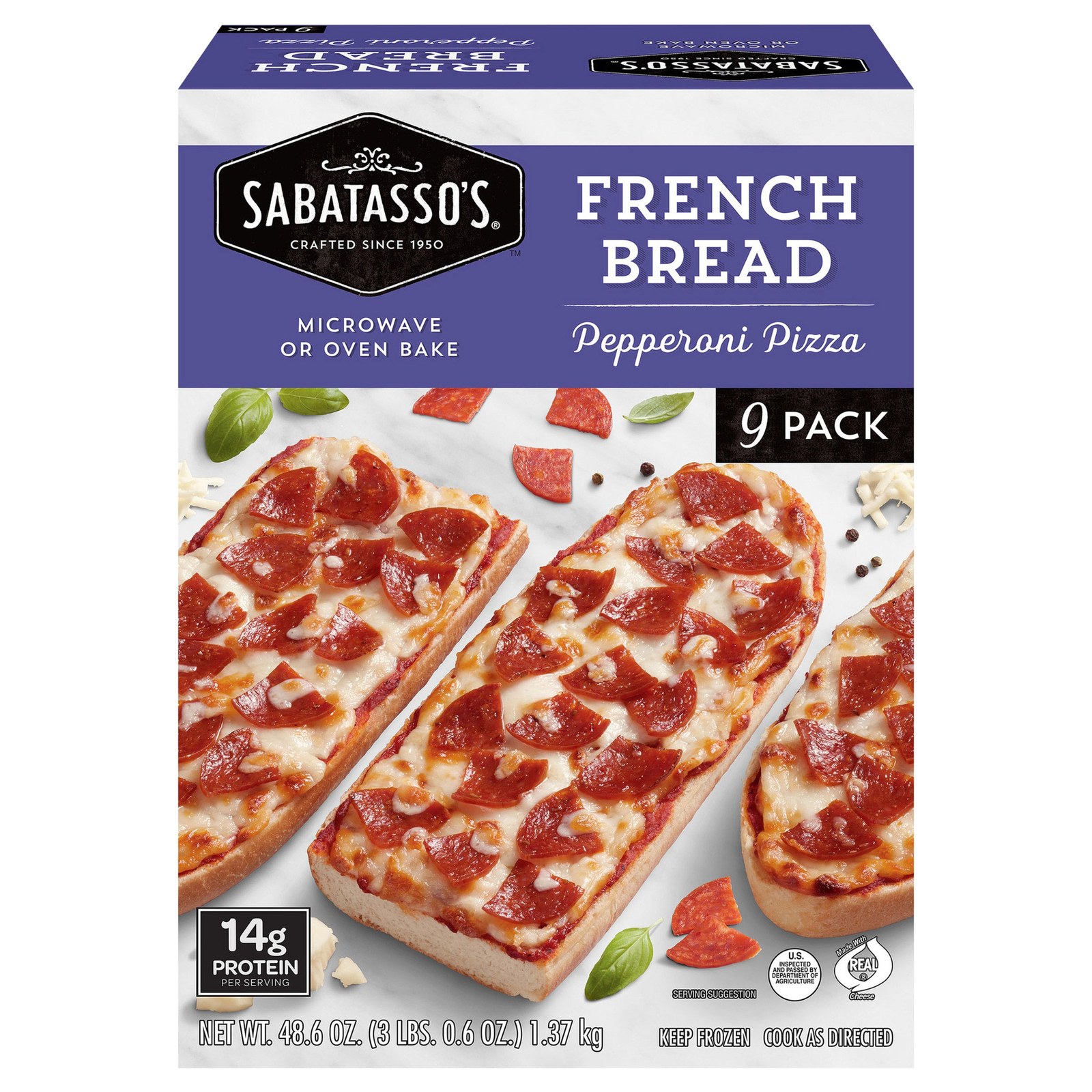 Sabatasso’s French Bread Pizza & Pizza Singles — $12.49