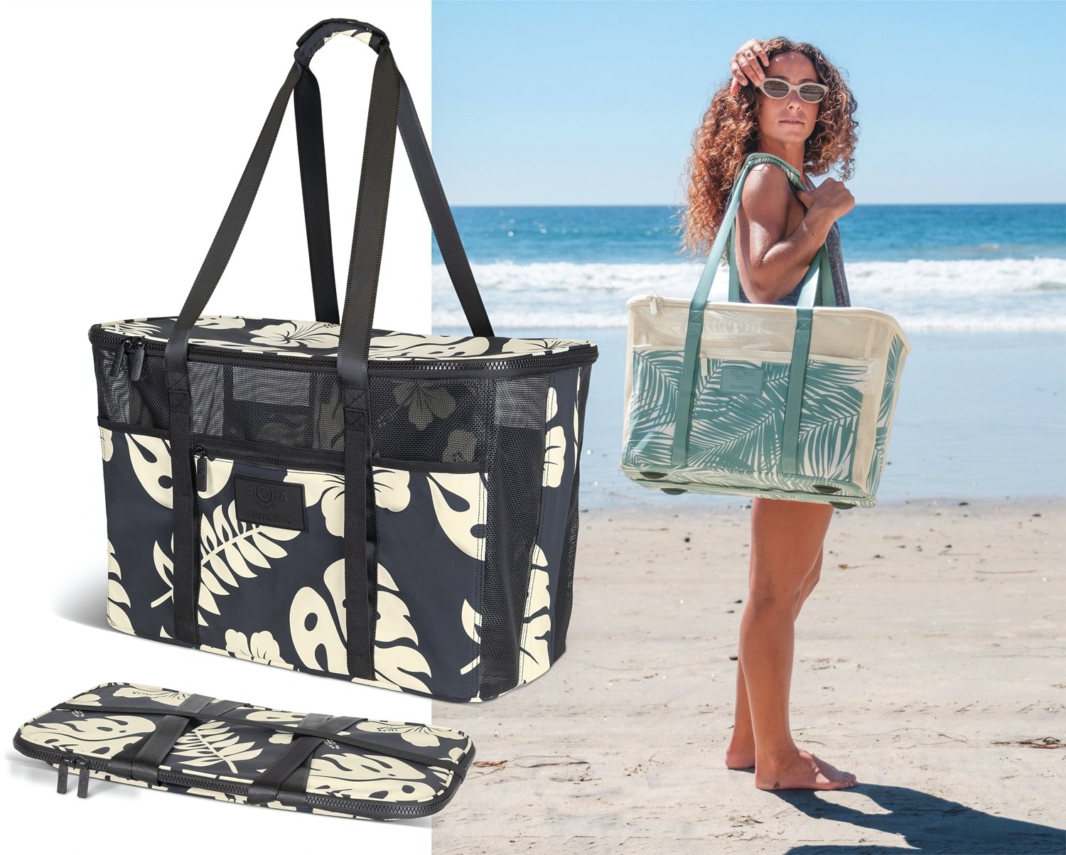 Coastal Culture Everyday Tote & Aloha Collapsible Beach Tote — $19.99