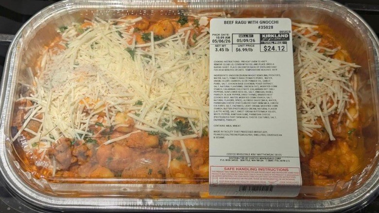 Kirkland Signature Beef Ragu with Gnocchi take-and-bake at Costco