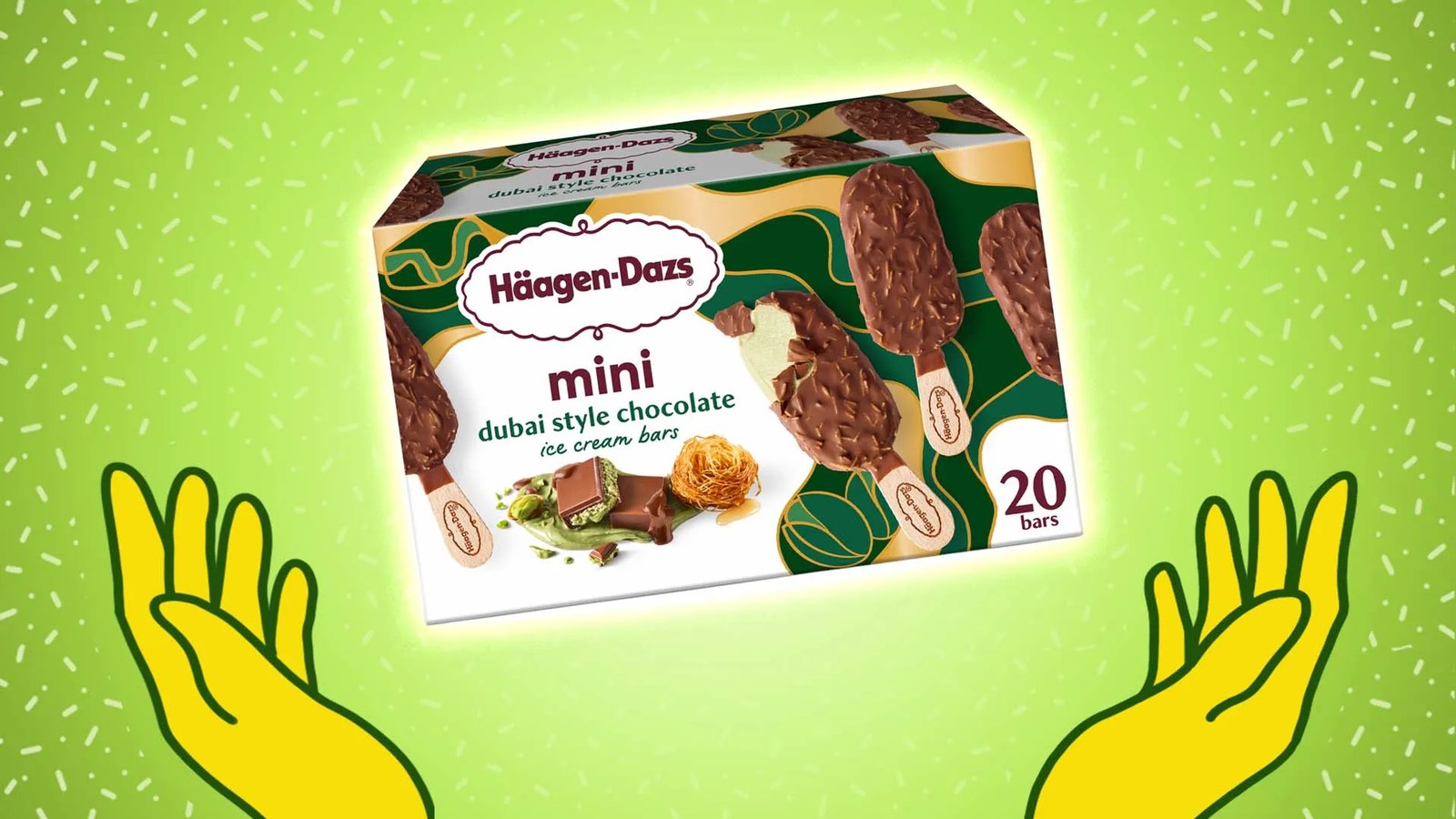 Haagen-Dazs Mini Dubai Style Chocolate Ice Cream Bars at Costco