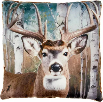 Wildlife Printed Square Toss Pillow, Assorted