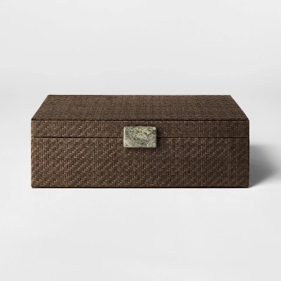 Threshold x Studio McGee Large Woven Decorative Box - $20