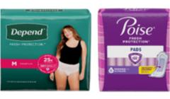 Poise® or Depend®