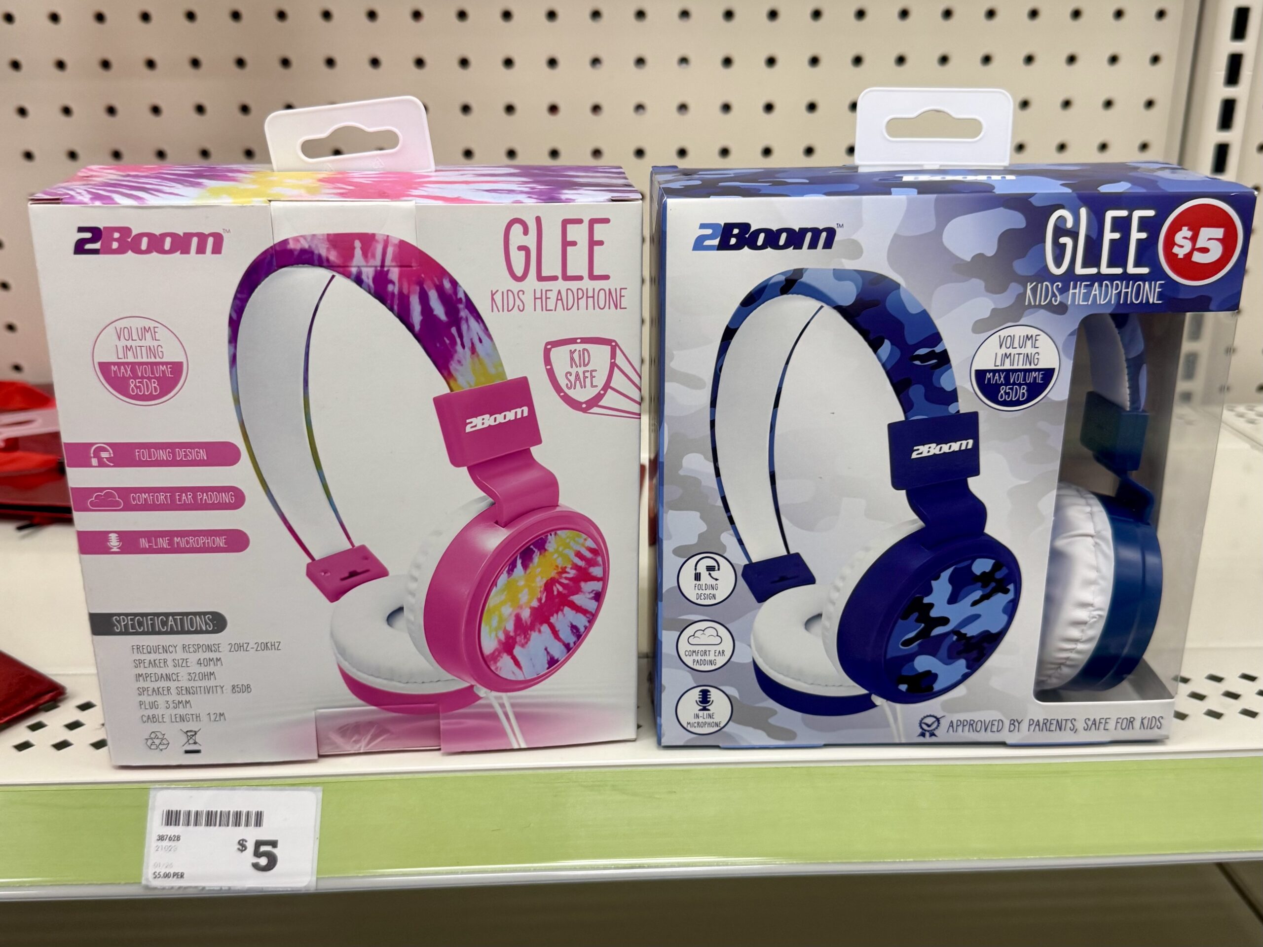 2Boom Glee Kids Volume-Limiting Headphone, 1 ct. - in store