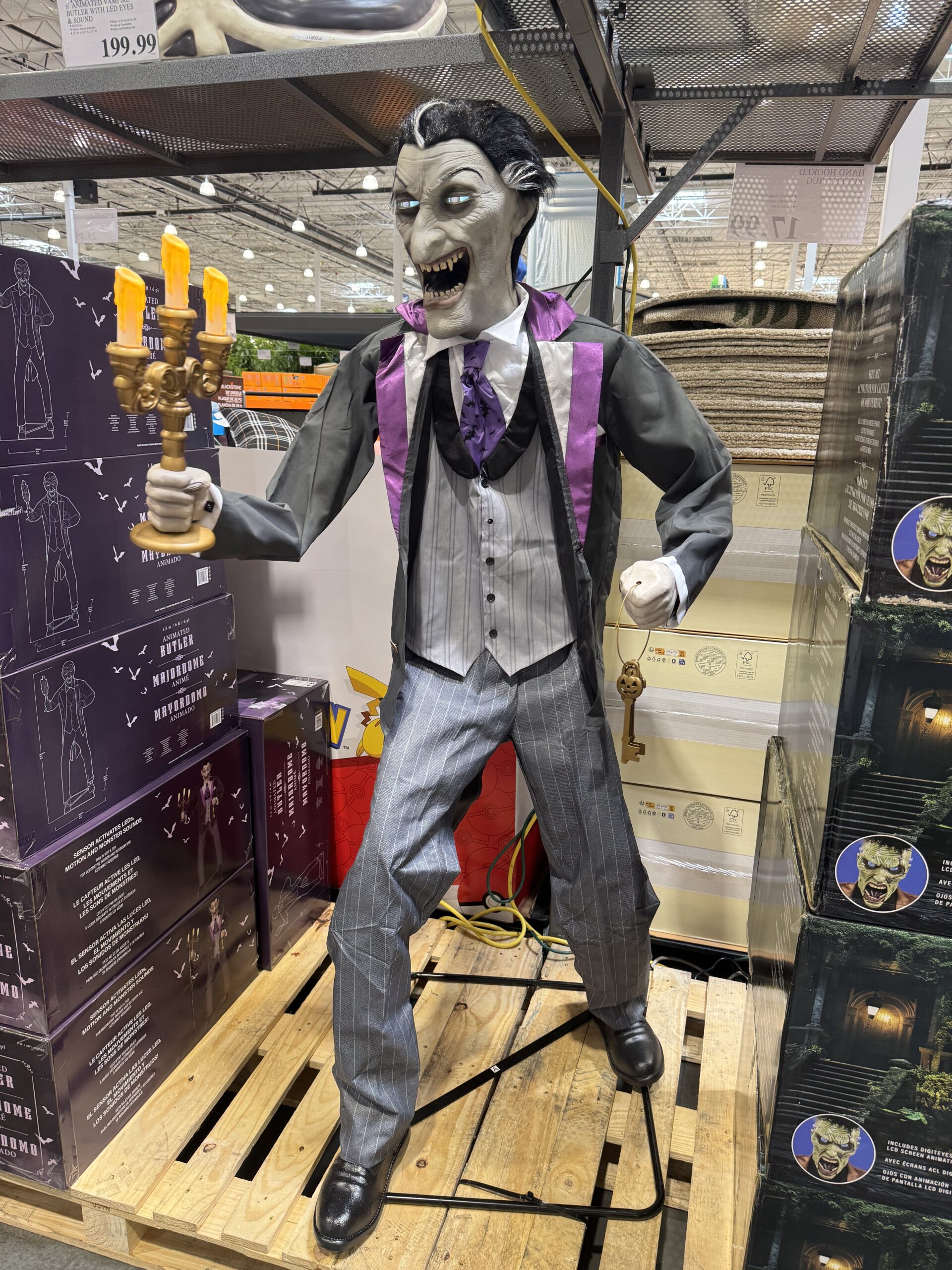 6' Animated Vampire Butler
