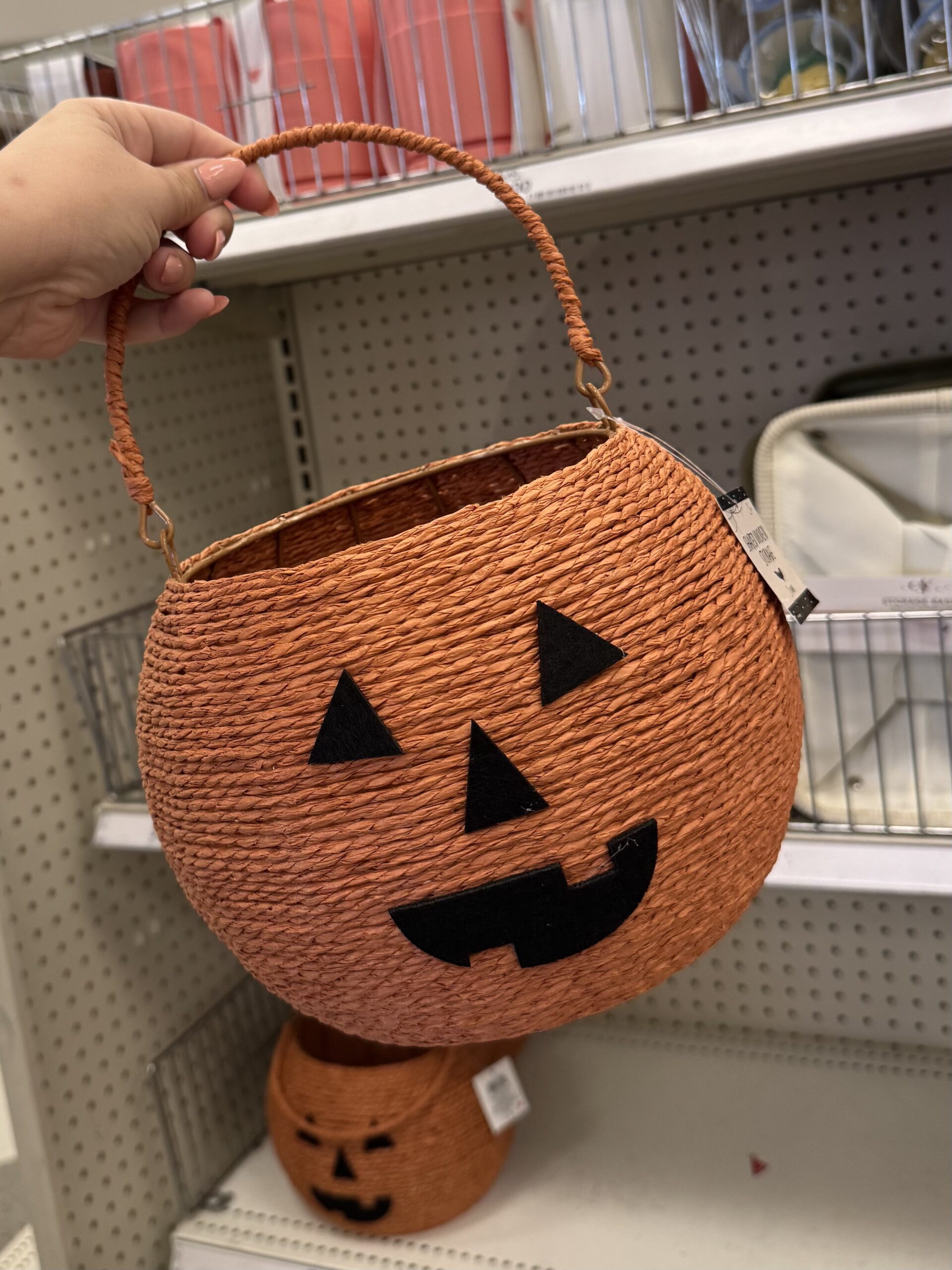 Threshold Wicker Pumpkin Basket - in store