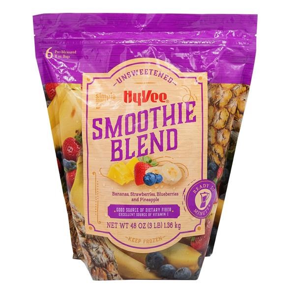 Hy-Vee Smoothie Blend Bananas, Strawberries, Blueberries, & Pineapple - $11.99 -> $9.49