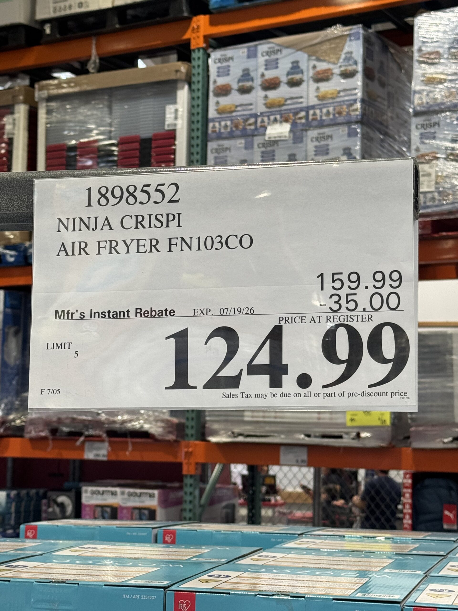 Ninja Crispi Portable Glass Air Fryer - price tag