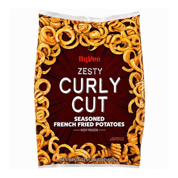 CURLY CUT SEASONED FRIES IQF 12/24OZ/CASE-HY-VEE - $4.69 -> $3.48