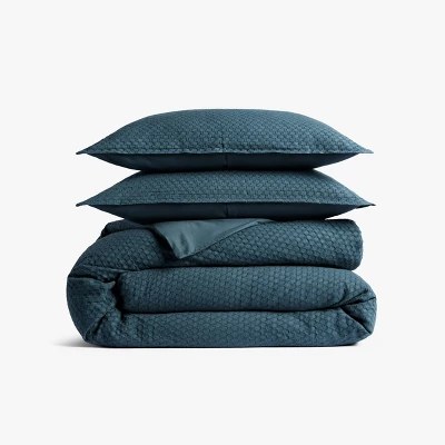 Parachute Honeycomb Cotton Duvet Cover & Sham Set - $111.75 (Originally $169.99)