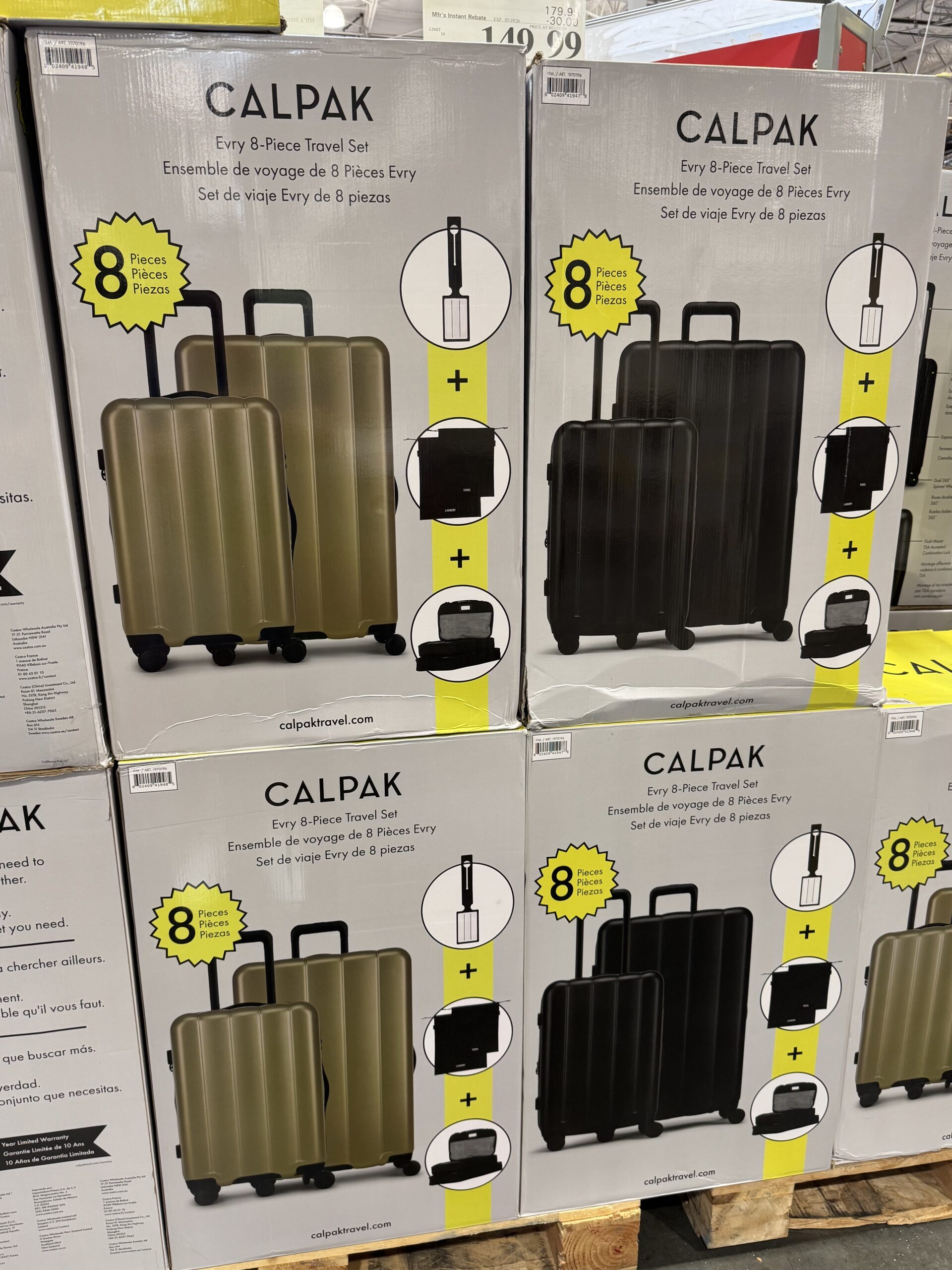 CALPAK Evry 8-Piece Travel Set