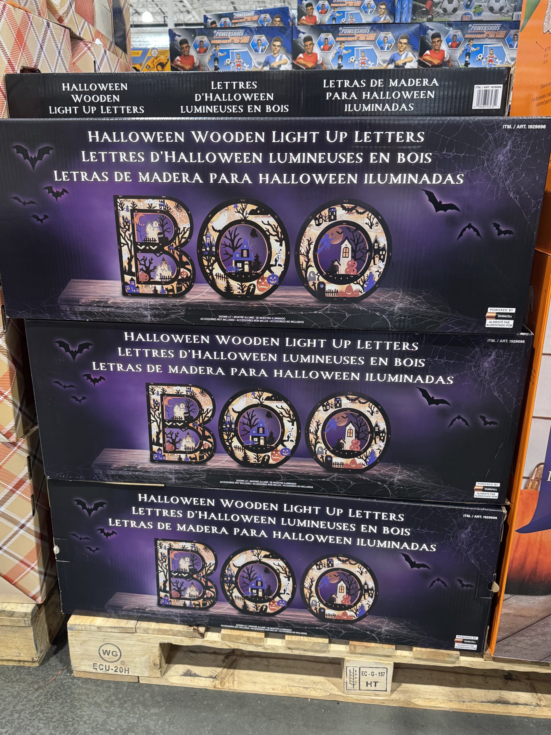 Halloween Wooden Light Up Letters