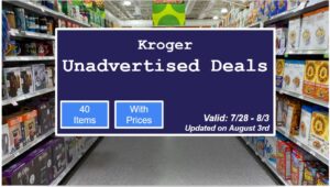 Kroger Unadvertised Deals