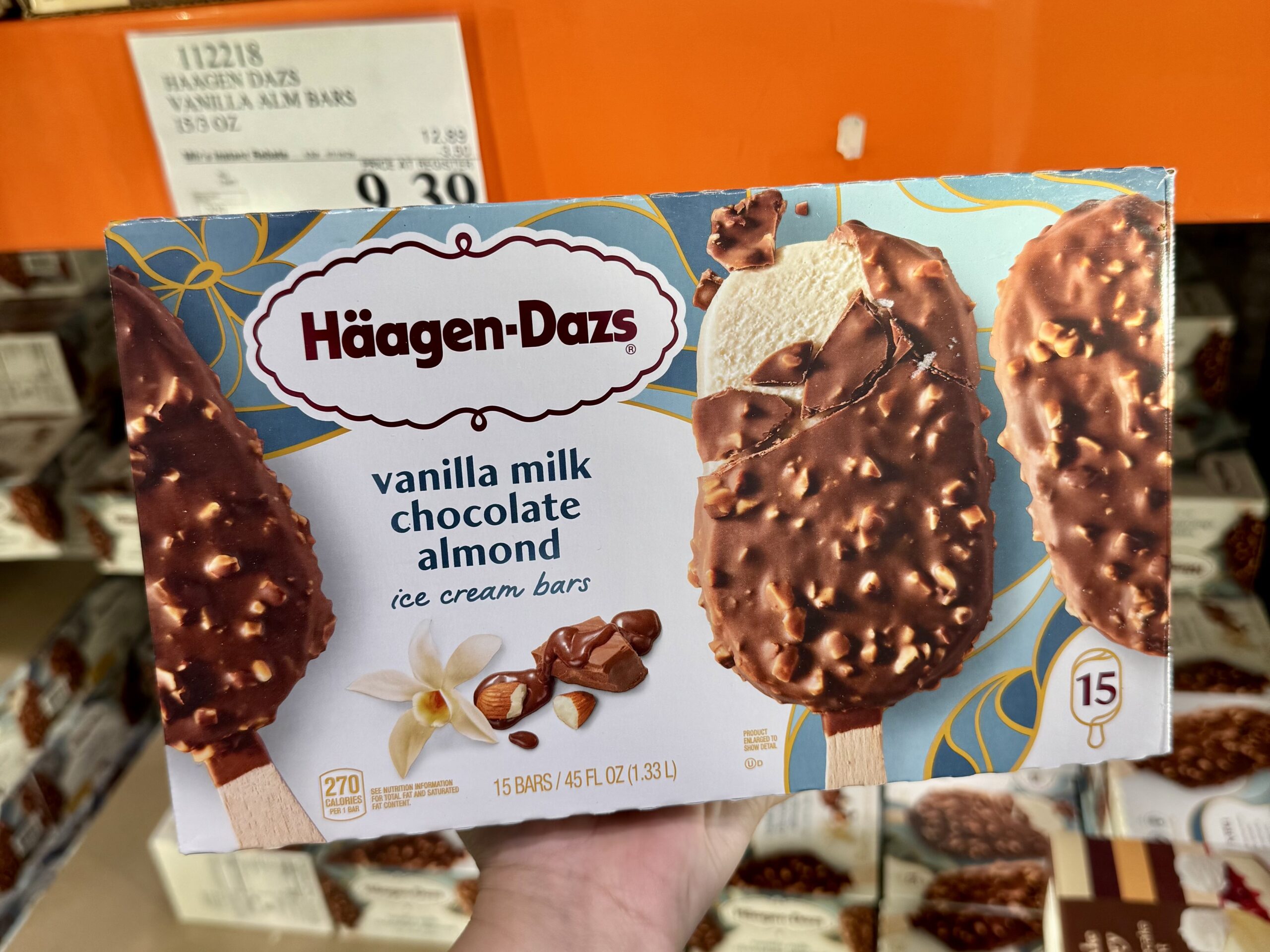Häagen-Dazs Vanilla Milk Chocolate Almond Bars