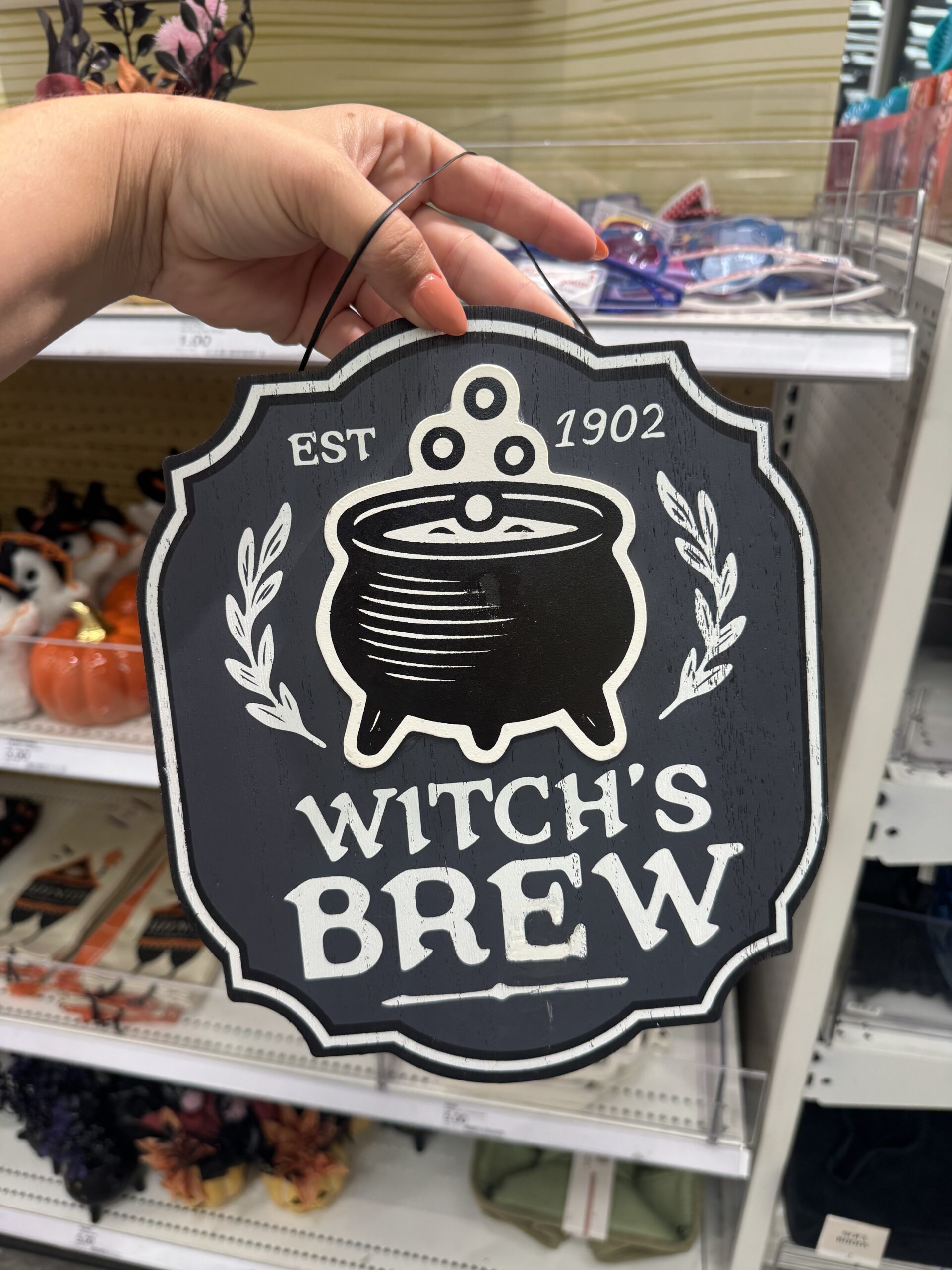 Hyde & EEK! Boutique Witch's Brew Sign - in store