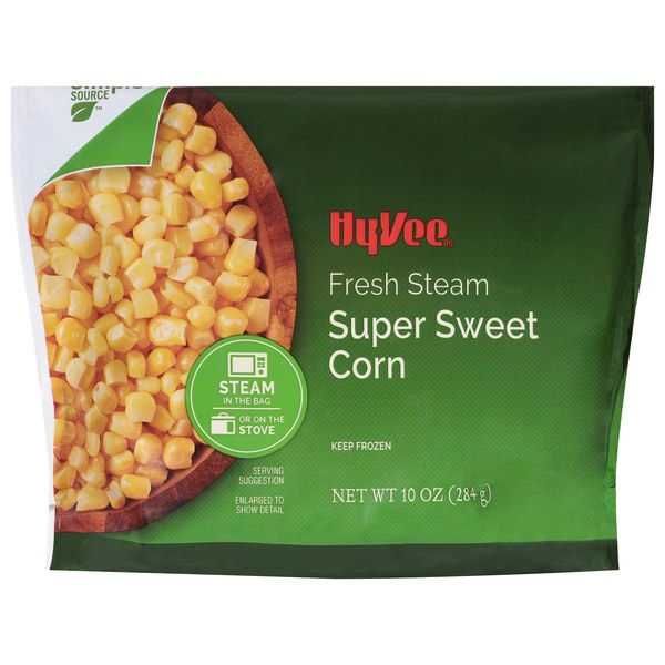 Hy-Vee Fresh Steam Super Sweet Corn - $1.49 -> $1.28