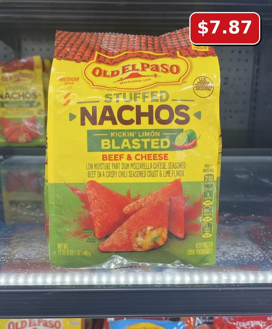 OLD EL PASO STUFFED NACHOS KICKIN' LIMON BLASTED BEEF & CHEESE