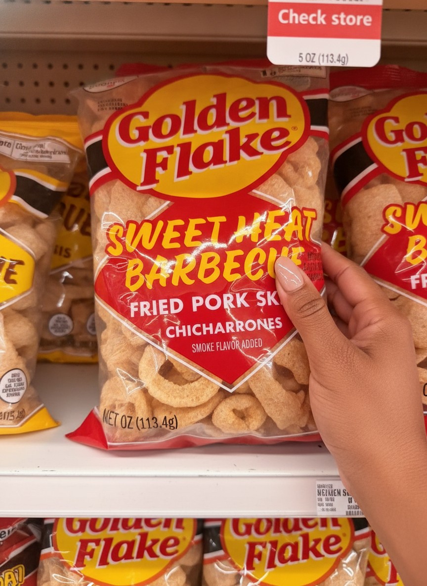 Golden Flake SWEET HEAT BARBECUE FRIED PORK SKINS CHICHARRONES