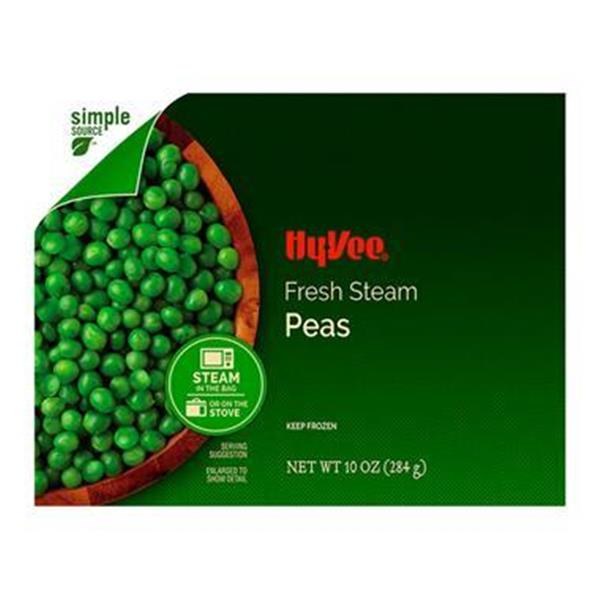 Hy-Vee Simple Source Fresh Steam Peas 10 oz - $1.49 -> $1.28