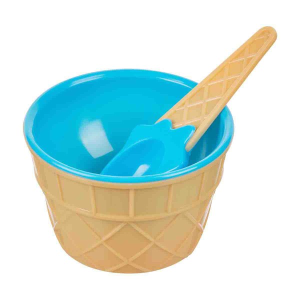 Ice Cream Bowls with Matching Spoons ($1)