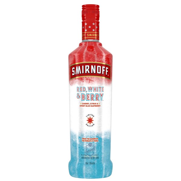 Smirnoff Red, White & Berry (Vodka Infused With Natural Flavors), 750 mL