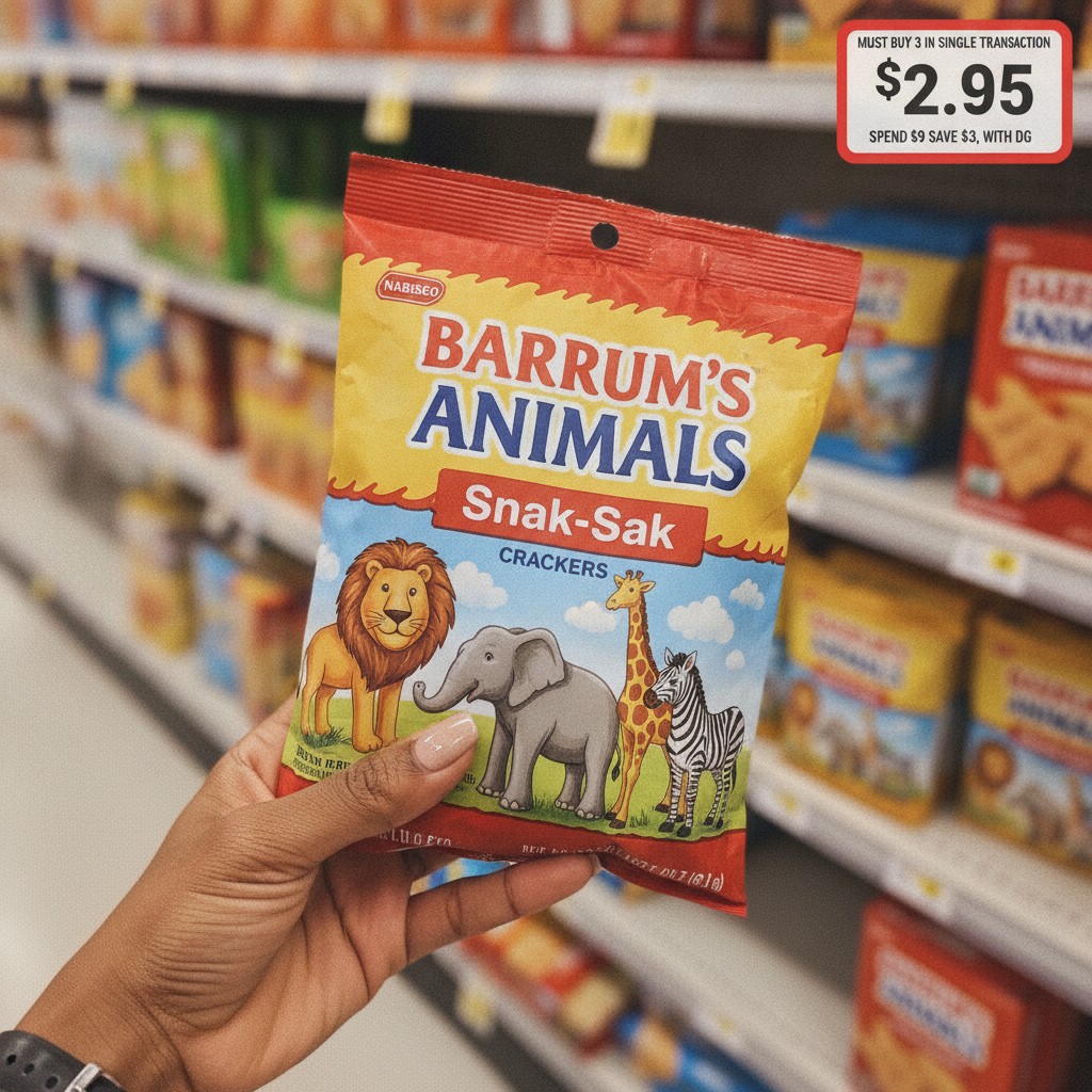 NABISCO BARNUM'S ANIMALS CRACKERS Snak-Saks