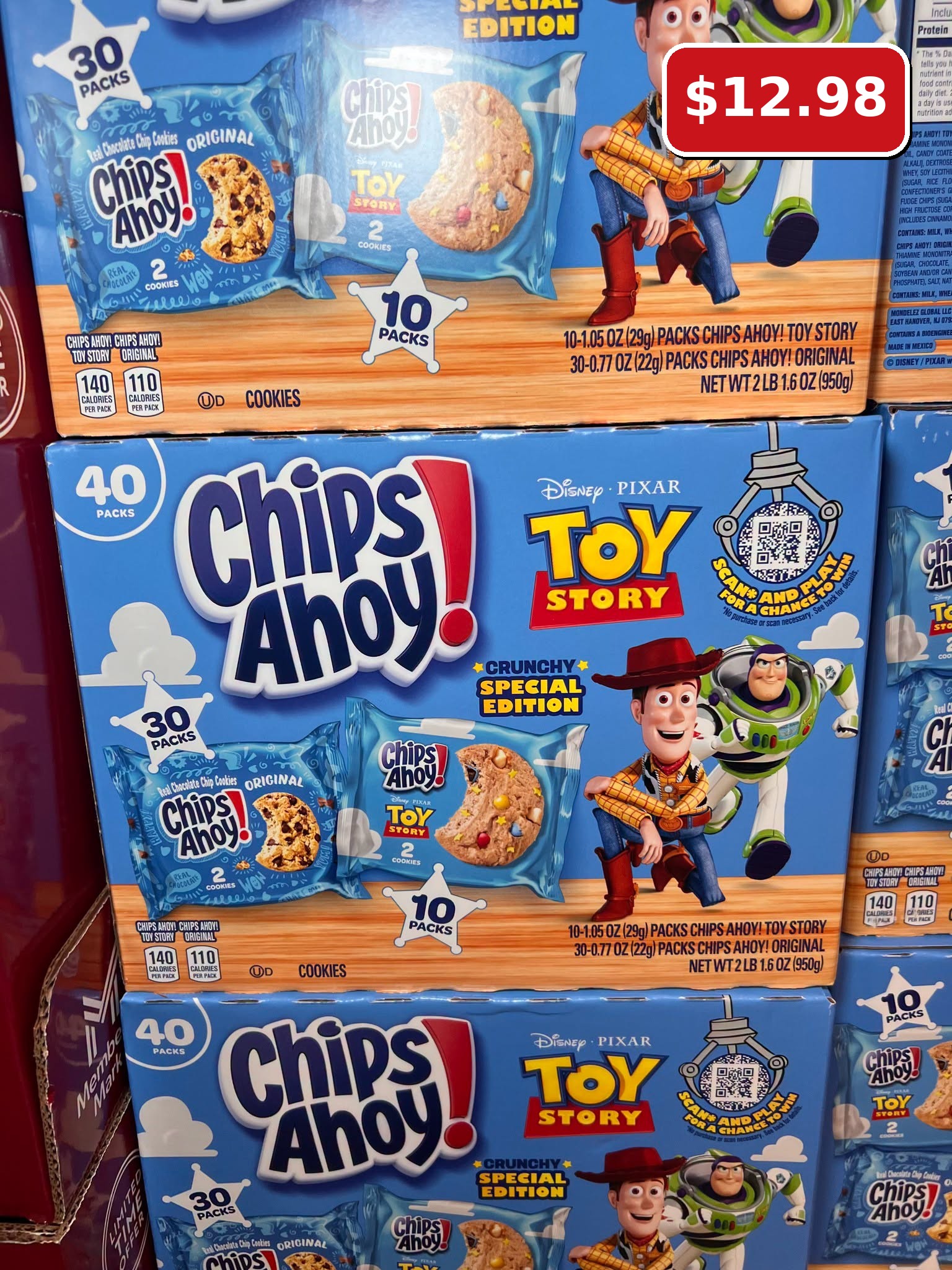 Chips Ahoy! Toy Story & Original Cookies, 40 Packs