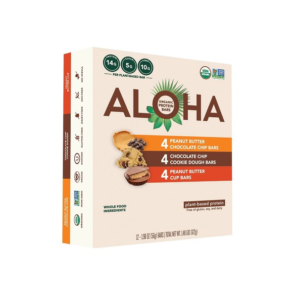 Aloha Protein Bars (Plant-Based Variety) - $19.98