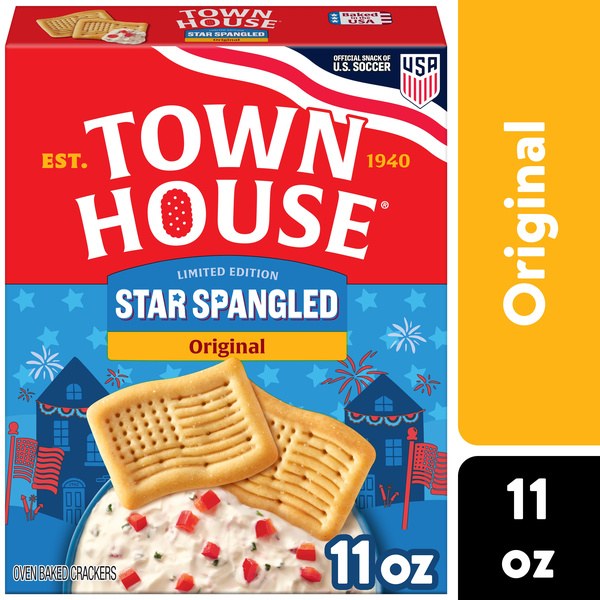Town House Star-Spangled Oven Baked Crackers Original