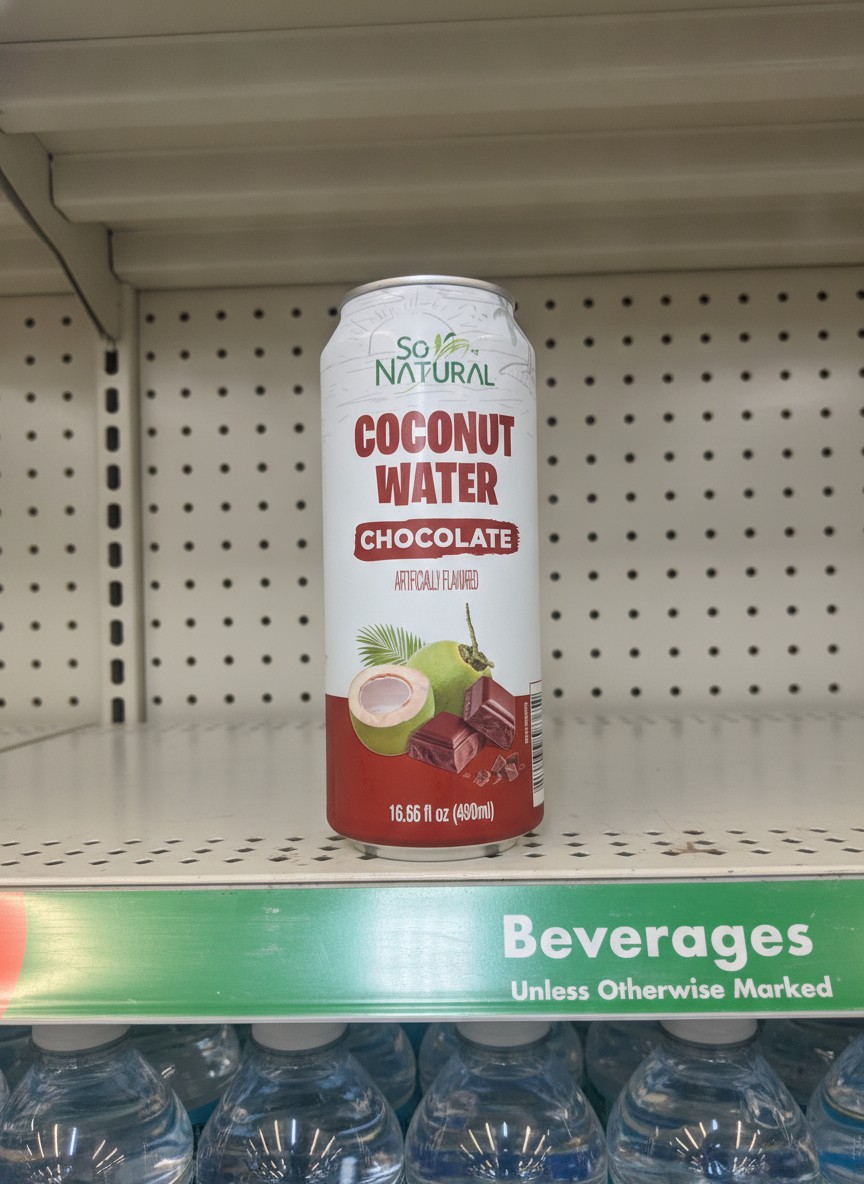 So Natural Coconut Water Chocolate Artificially Flavored